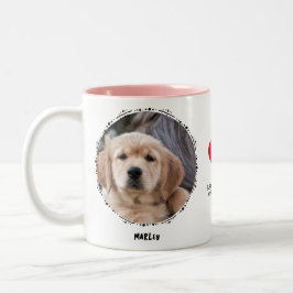 Taza Bicolor Recuerdo conmemorativo de la pérdida del perro 2 F