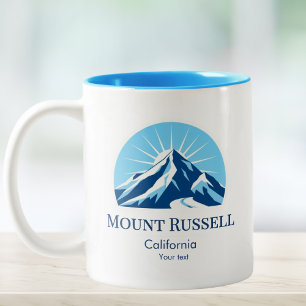 Taza Bicolor Recuerdo de Monte Russell California Sierra Nevada