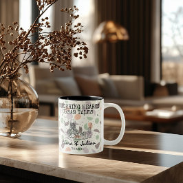 Taza Bicolor Recuerdo Personalizado de Barcelona - Monumento de