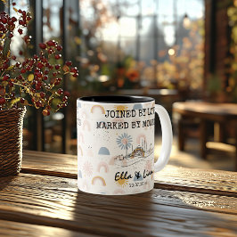 Taza Bicolor Recuerdo Personalizado de Estambul - Línea de Arte
