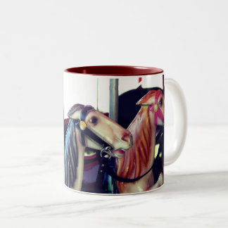 Taza Bicolor Recuerdos de caballos de Carrusel