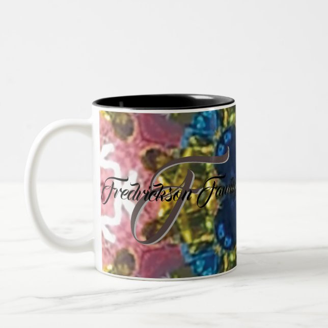 Taza Bicolor Recuerdos personalizados para la reunión familiar (Izquierda)