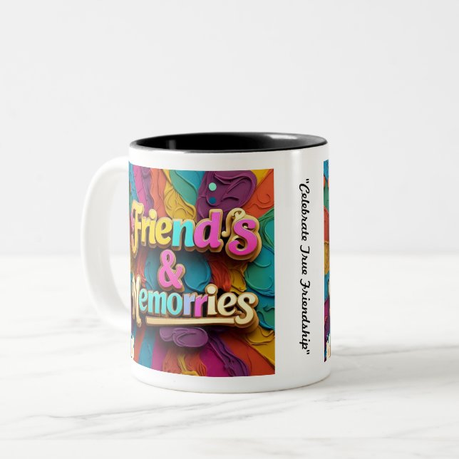 Taza Bicolor "Recuerdos sinceros" (Anverso izquierdo)