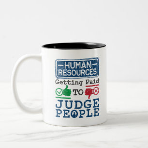 Taza Bicolor Recursos humanos pagados a jueces