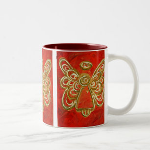 Taza Bicolor Red Angel Mug