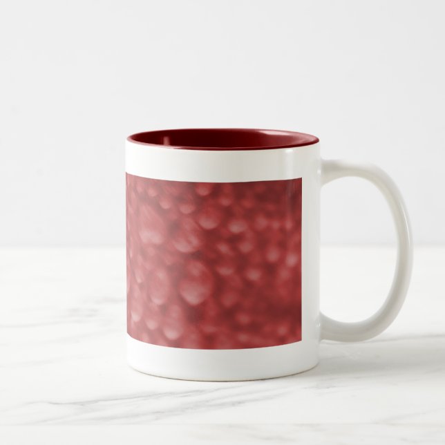 Taza Bicolor Red Bubbles Mug (Derecha)