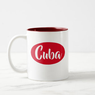Taza Bicolor Red Cuba Mug