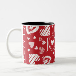 Taza Bicolor Red Love Mug