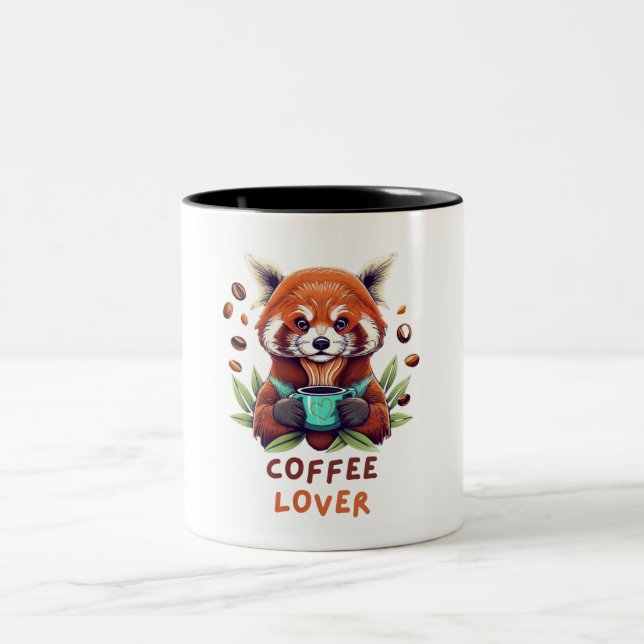 Taza Bicolor Red Panda Coffee Lover (Centro)