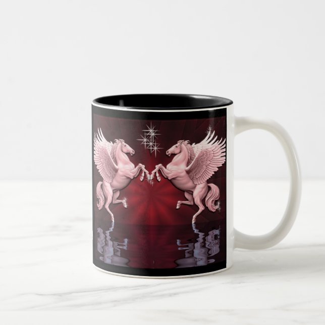 Taza Bicolor Red Pegasus Reflections Coffee Mug (Derecha)