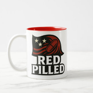 Taza Bicolor Red Pilled™ Mug - Sip Up. Habla.