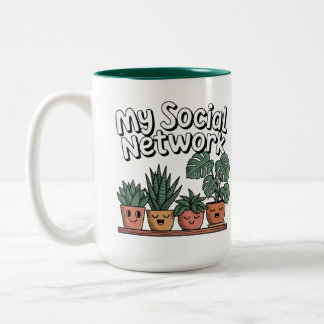 Taza Bicolor Red social de padres de plantas
