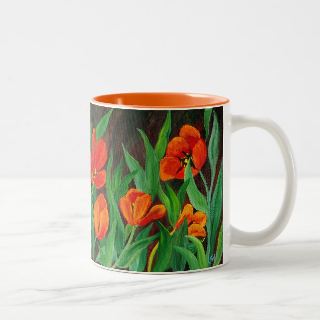 Taza Bicolor Red Tulips Mug (Derecha)