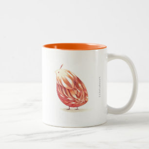 Taza Bicolor Redondo Naranja Bird Mug