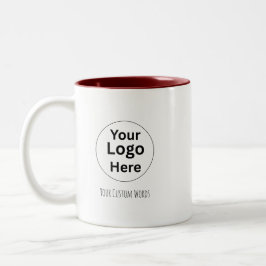 Taza Bicolor Reemplaza tu logotipo y texto