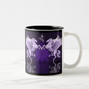 Taza Bicolor Reflexiones púrpura Pegasus Café Mug