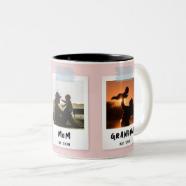 Taza Bicolor Regalo de abuela del Día de la Madre al estilo de 