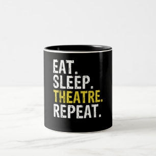 Taza Bicolor Regalo de actor repetitivo del teatro del sueño