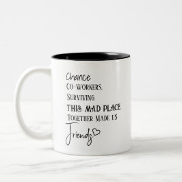 Taza Bicolor Regalo de Agradecimiento a Compañero de Trabajo Am
