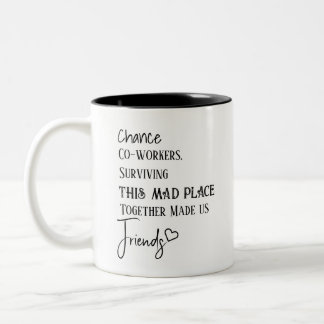 Taza Bicolor Regalo de Agradecimiento a Compañero de Trabajo Am