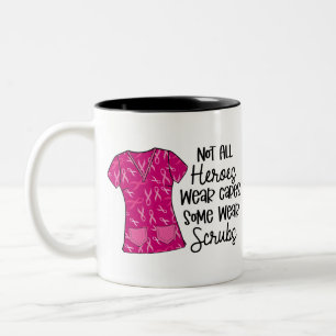 Taza Bicolor Regalo de agradecimiento a enfermeras con cinta ro