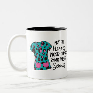Taza Bicolor Regalo de agradecimiento para enfermera heroica co