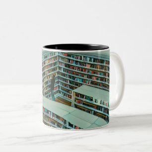 Taza Bicolor regalo de amante de la lectura de Guay
