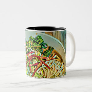Taza Bicolor Regalo de amante de Ramen
