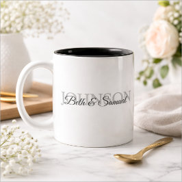 Taza Bicolor Regalo de boda personalizado para pareja