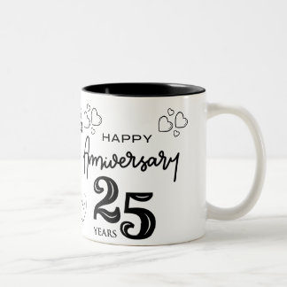 Taza Bicolor regalo de bodas de plata