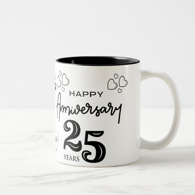 Taza Bicolor regalo de bodas de plata (Derecha)