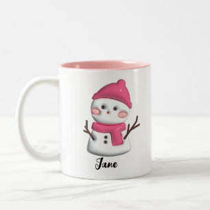 Taza Bicolor Regalo de café personalizado de Navidad