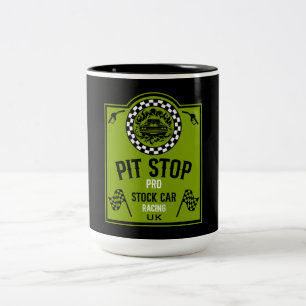 Taza Bicolor Regalo de carreras de stock car