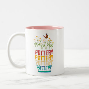 Taza Bicolor Regalo de cerámica, regalo para amantes de la cerá