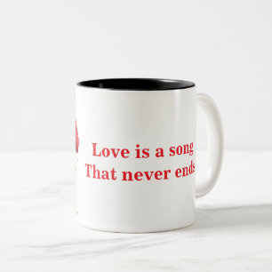 Taza Bicolor ☕ Regalo de cita de corazón de perro lindo para ma