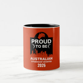 Taza Bicolor Regalo de ciudadanía australiana