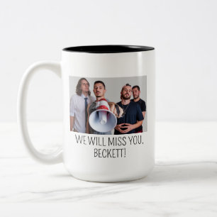 Taza Bicolor Regalo de compañero de trabajo jubilado, solía tra