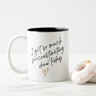 Taza Bicolor Regalo de compañeros de trabajo mínimo divertido y