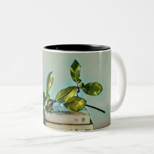 Taza Bicolor Regalo de cumpleaños bibliotecario