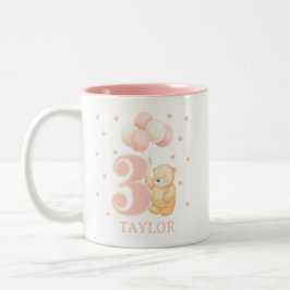 Taza Bicolor Regalo de cumpleaños para un niño de 3 años con no