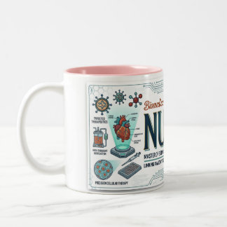 Taza Bicolor Regalo de enfermera biomédica