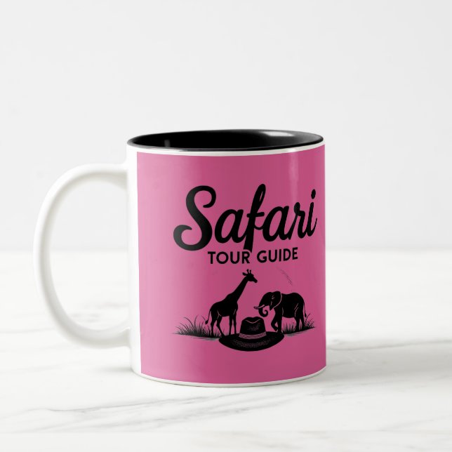 Taza Bicolor Regalo de guía de visitas a Safari (Izquierda)