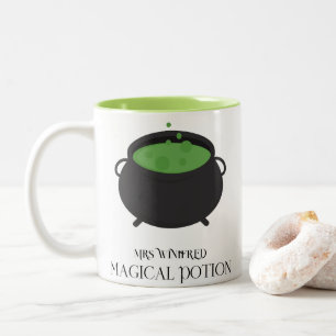 Taza Bicolor Regalo de Halloween de Personalizado de Poción Mág