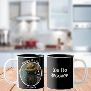 Taza Bicolor Regalo de hito de recuperación de personalizados -