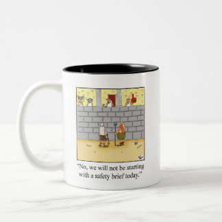 Taza Bicolor Regalo de Humor Mug de Seguridad de la Salud