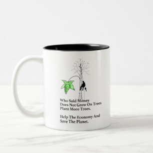 Taza Bicolor Regalo de la sierra de la arborista Tree Surgeon.
