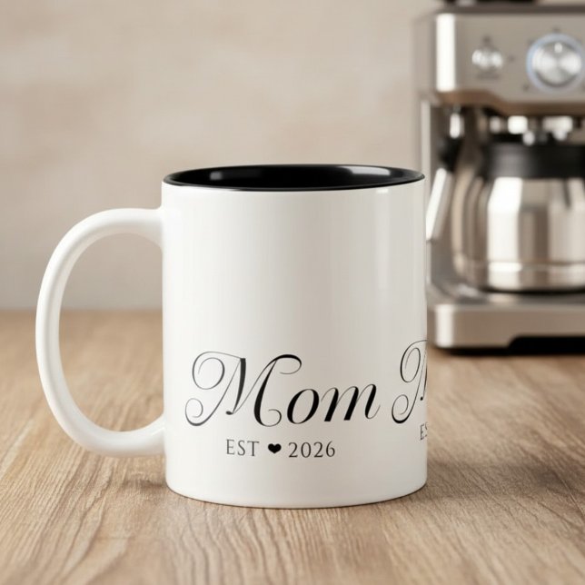 Taza Bicolor Regalo de Mamá Establecida (Subido por el creador)