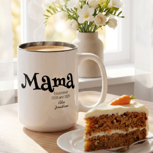 Taza Bicolor Regalo de Mama Establecida para Nueva Mamá