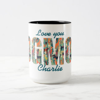 Taza Bicolor Regalo de Mamá Perruna Te Amo Foto Personalizada +