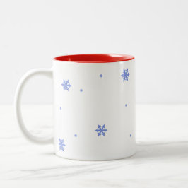 Taza Bicolor Regalo de Navidades de Cardenales Rojos